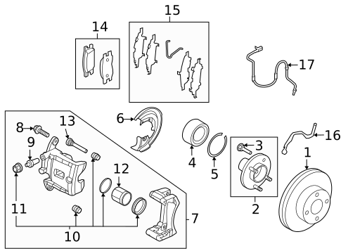 Brake Components for 2022 Nissan Versa #0