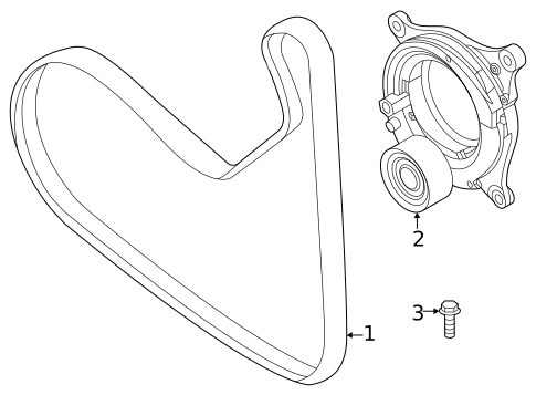 Accessory Drive Belt System Components for 2026 Mini Countryman #0