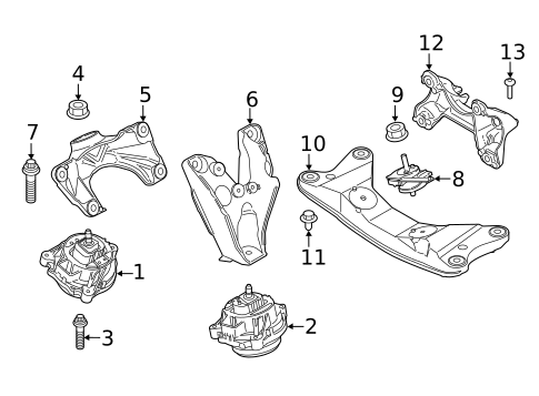Engine & Trans Mounting for 2015 BMW 435i Gran Coupe #0