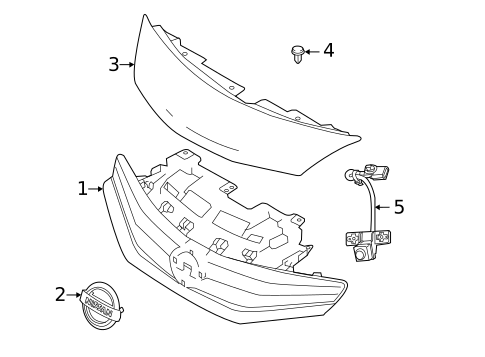 Grille & Components for 2017 Nissan Versa Note #0
