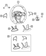 5RB85JSLAA - Steering: Steering Wheel Bezel for Mopar Image