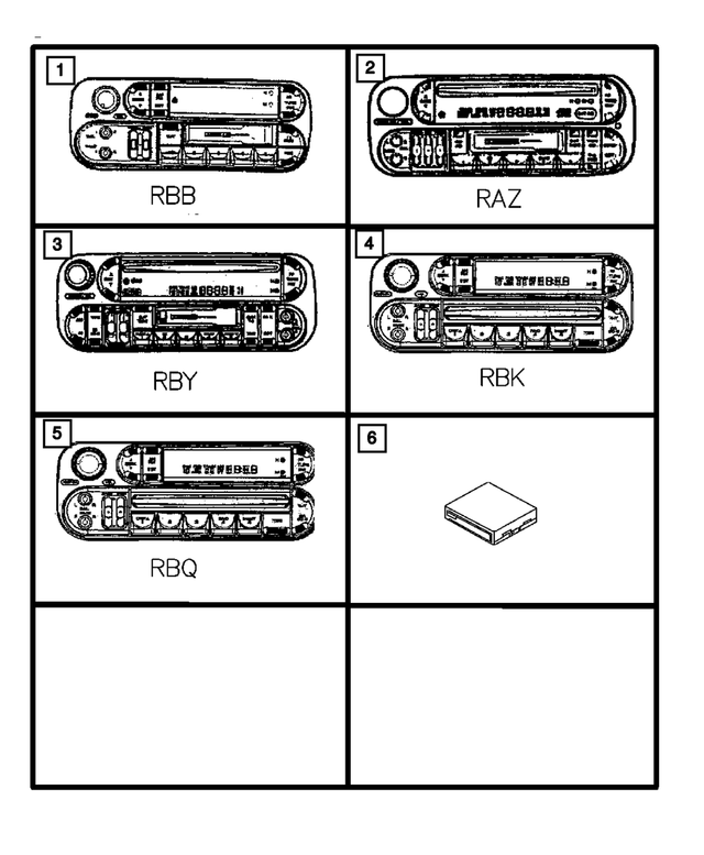 5064335AI - Instrument Panel and Radios and Consoles: Am/fm/cassette With Cd Control Radio for Mopar Image