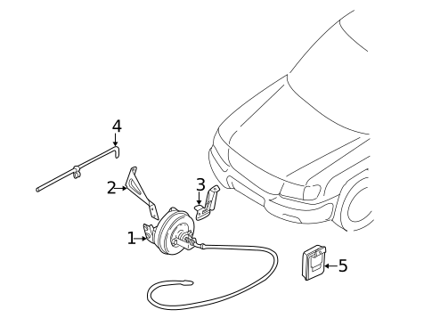 Cruise Control System for 2001 Subaru Forester #0
