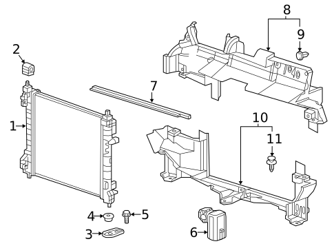 Radiators, Coolers & Related Components for 2020 Chevrolet Spark #0