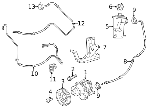 Pump & Hoses for 2011 Volkswagen Jetta #0