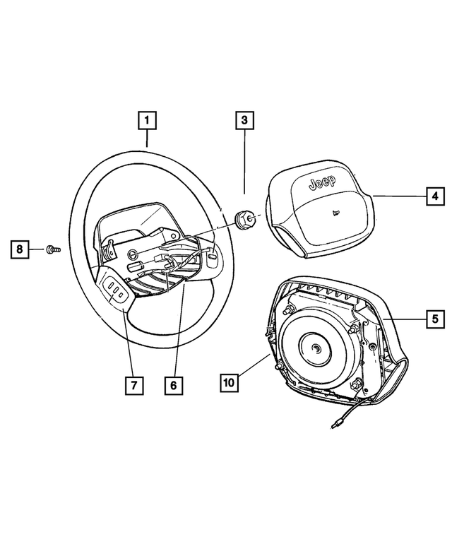 « 5DY22LAZAD – Steering : Direction Volant pour Mopar Image »