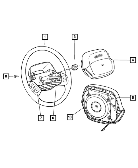 Steering Wheel for 2001 Jeep Cherokee #0