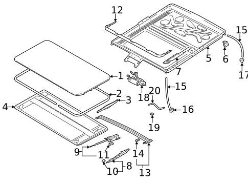 Sunroof for 1999 Audi A8 Quattro #0