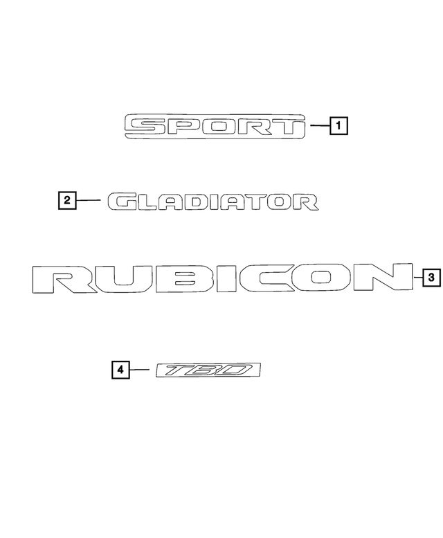 6KM52RXFAA - Exterior Ornamentation: Tailgate Decal for Mopar Image