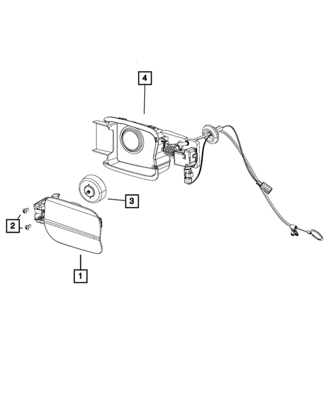 Pick-up Box and Fuel Filler Door for 2012 Dodge Charger #0
