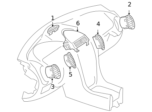 Ducts for 2005 Mercedes-Benz SLK 55 AMG&reg; #0