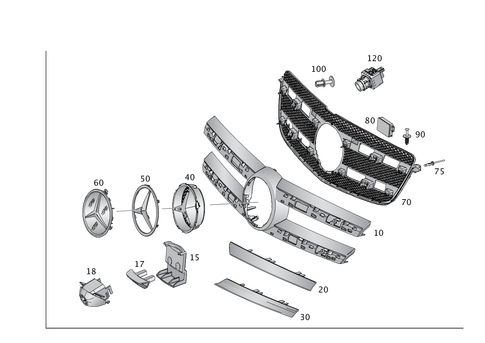 Radiator Grille for 2016 Mercedes-Benz GL350 #0