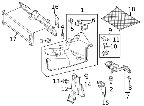 Interior Trim - Rear Body for 2019 Mercedes-Benz AMG GT 63 #2