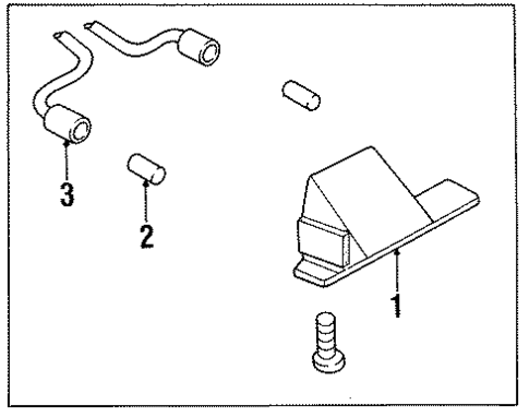 License Lamps for 1999 Oldsmobile Aurora #0