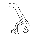 XR849187 - Cooling System: Lower Hose for Jaguar Image