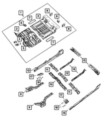 68276339AA - : Rear Seat Support, Center for Mopar Image