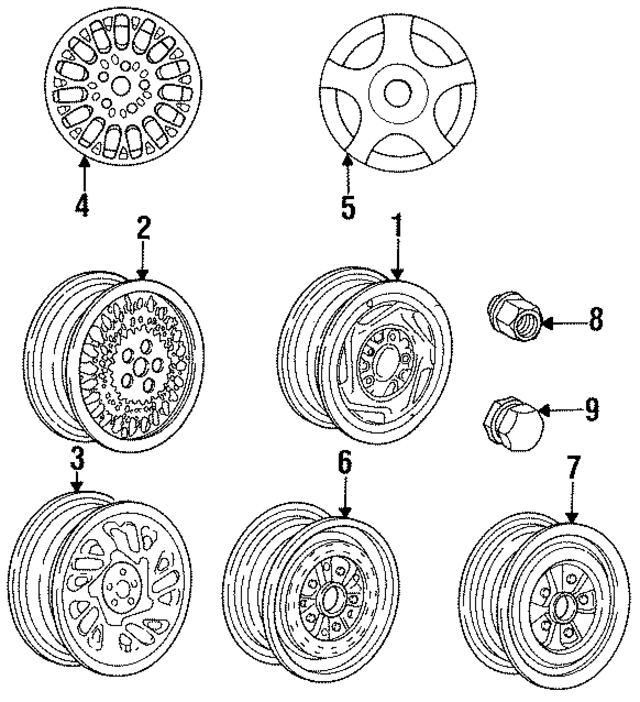 4472423 - Suspension: Wheel, Steel for Mopar Image