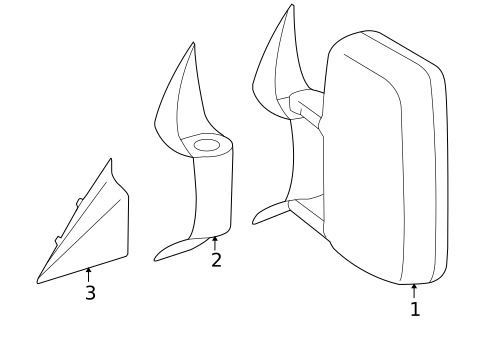 Outside Mirrors for 2003 Dodge Sprinter 3500 #1