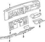 25511785 - Body: Insulator for Buick: Century, Skylark | Chevrolet: Citation II | Oldsmobile: Cutlass Ciera, Cutlass Cruiser | Pontiac: Phoenix Image