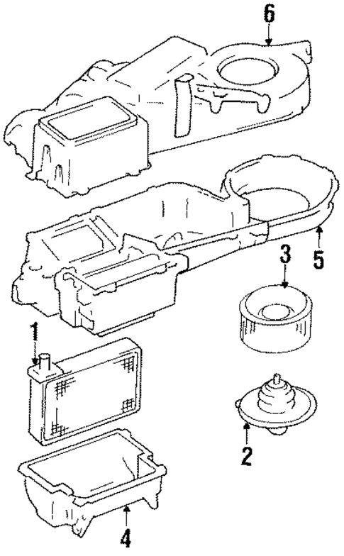 HVAC Case for 1992 Hyundai Sonata #0
