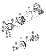 5017753AA - Engine 6.7L Cummins (Diesel): Round Head Bolt, Mounting for Dodge: Ram 2500, Ram 3500 | Ram: 2500, 3500 Image