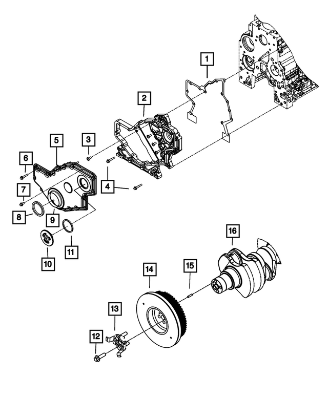 5017753AA - Engine 6.7L Cummins (Diesel): Round Head Bolt, Mounting for Mopar Image image