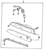 F3LY15A201C - Electrical: Side Marker Lamp for Lincoln: Mark VIII Image