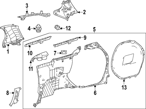 Interior Trim - Side Panel for 2025 Toyota Sienna #2