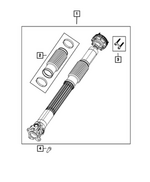 68580629AA - Differential and Drive Line: Drive Shaft for Mopar Image