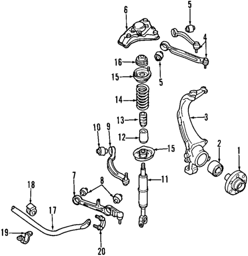Suspension Components for 2001 Audi S8 #1