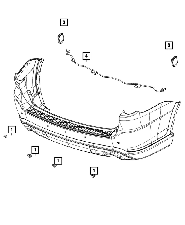 68609692AB - Electrical: Rear Fascia Wiring for Mopar Image image