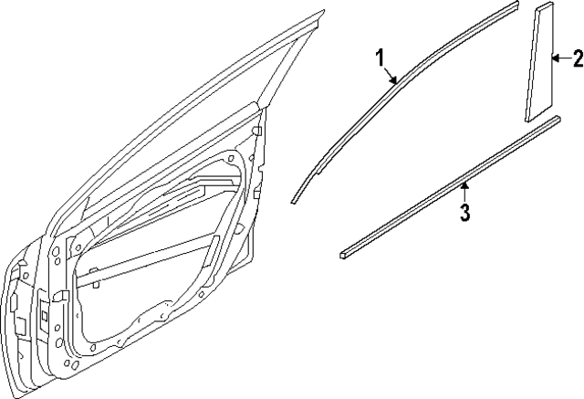 82220KL010 - : Belt Molding for Hyundai Image