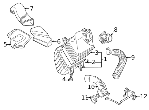 Air Intake for 2001 Volkswagen Passat #1