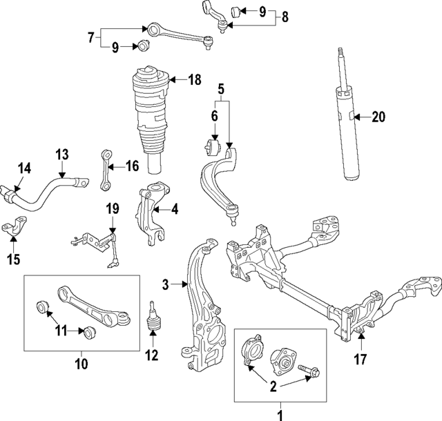 8B3407506A - Suspension: Front Arm for Audi Image