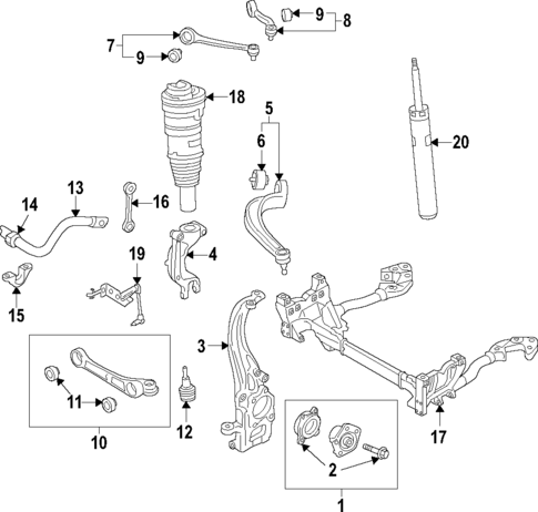 Suspension Components for 2021 Audi RS Q8 #1