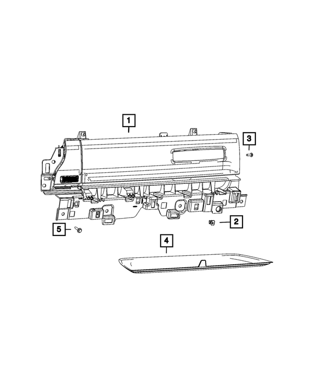 7DS751X7AB - Interior Trim: Instrument Panel Glove Box for Mopar Image