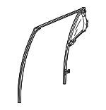 73405T90A01 - Body: Fixed Glass for Honda Image