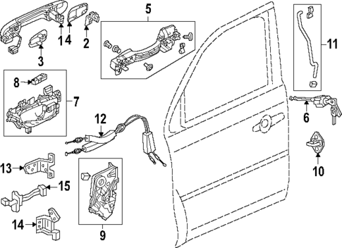 Front Door for 2024 Honda Pilot #0