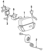 16752191 - Electrical: Driver Inflator Module for Chevrolet: Beretta, Corsica Image