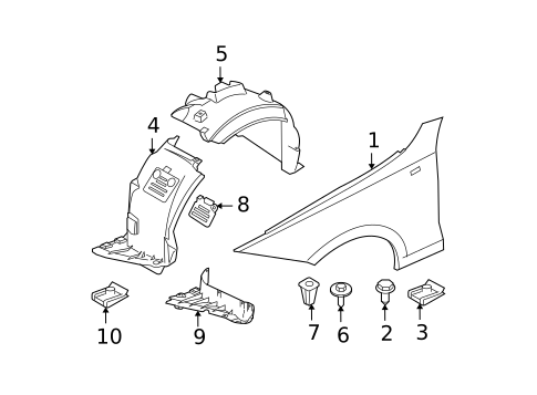 Fender & Components for 2009 BMW M3 #1