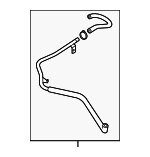 4H0422887BH - : Power Steering Reservoir Hose for Audi: A8 Quattro Image