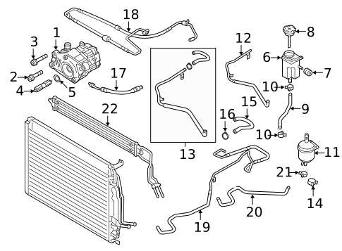 Pump & Hoses for 2013 Audi S8 #0