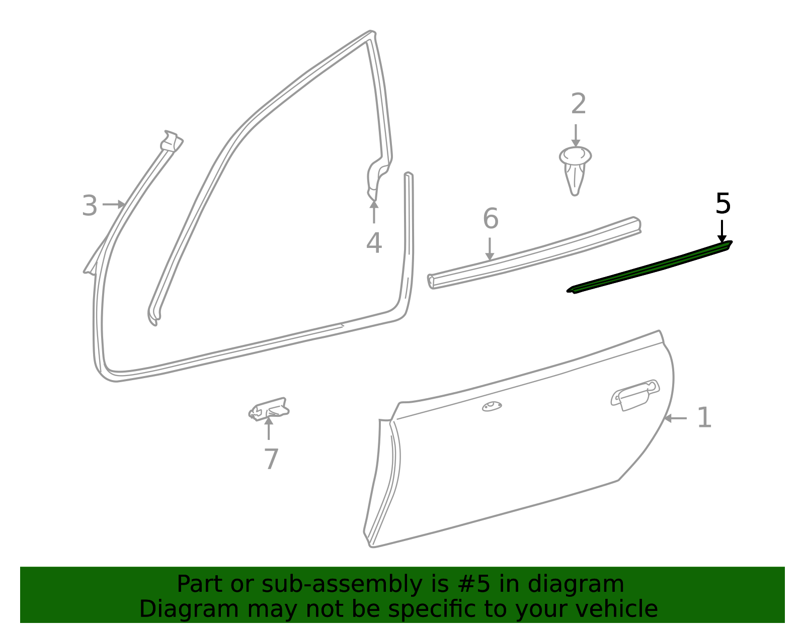 51218397635 - 1996-2002 BMW Z3 Belt Weather-Strip (51-21-8-397-635
