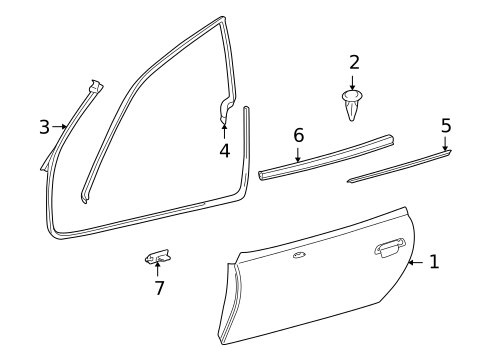 Door & Components for 1998 BMW Z3 #0