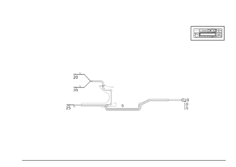 Cable Harness for Radio, Loudspeaker and CD-Player for 1993 Mercedes-Benz 600SL #0