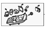 7P1941752A - Electrical: Headlamp Assembly for Volkswagen Image