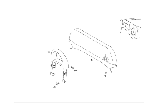 Roll-Over Bar, Draft Stop for 1999 Mercedes-Benz SLK230 #0