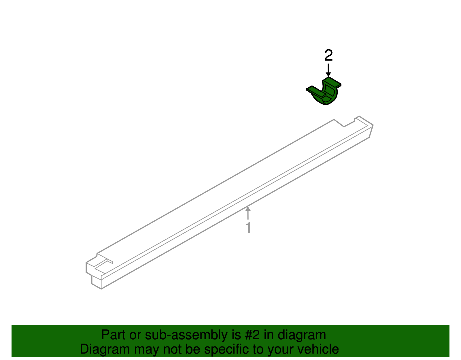 High Mount Lamp Clip - Porsche (N-105-972-01)