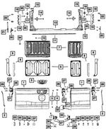 7SS27JWDAA - : Tailgate Handle for Ram: 1500 Image