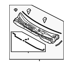 861503W500 - Body: Cowl Vent Panel for Kia: Sportage Image